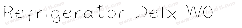 Refrigerator Delx W0字体转换